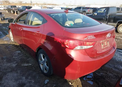 2012 Hyundai Elantra Gls (Ulsan Plant) from USA, damaged, VIN KMHDH4AE1CU201586